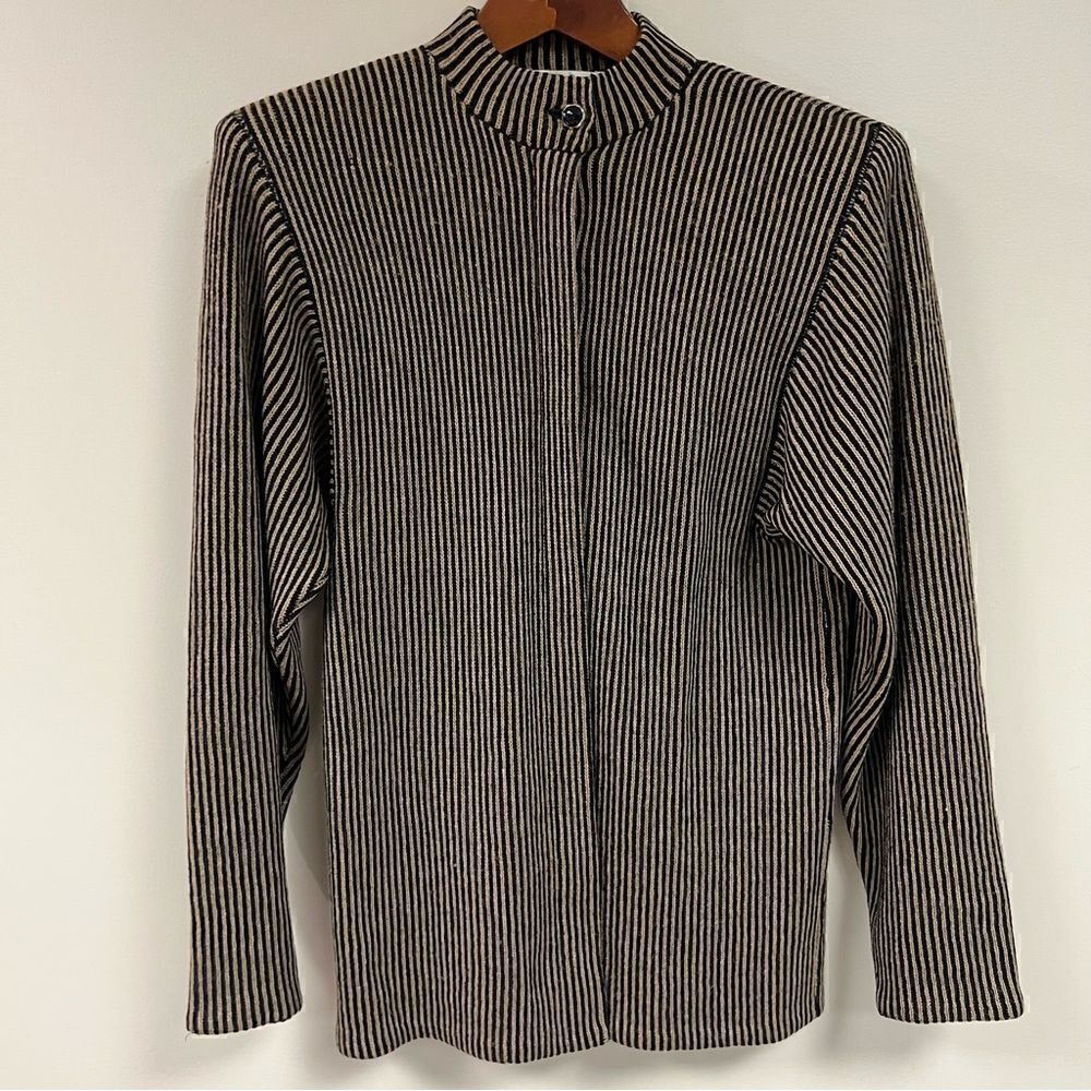 Vintage St John by Marie Grey vintage striped wool jacket   Sz S/M